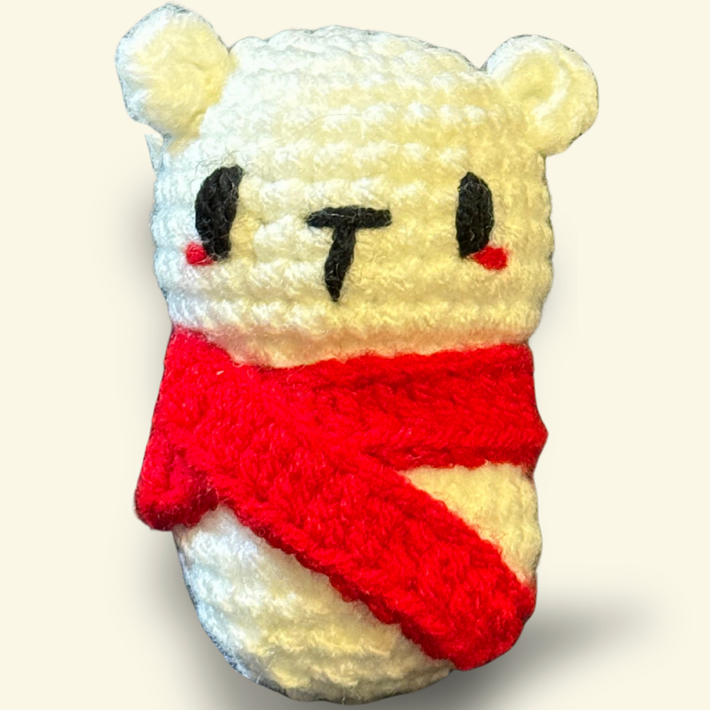 Wallace the polar bear | weighted cat toy