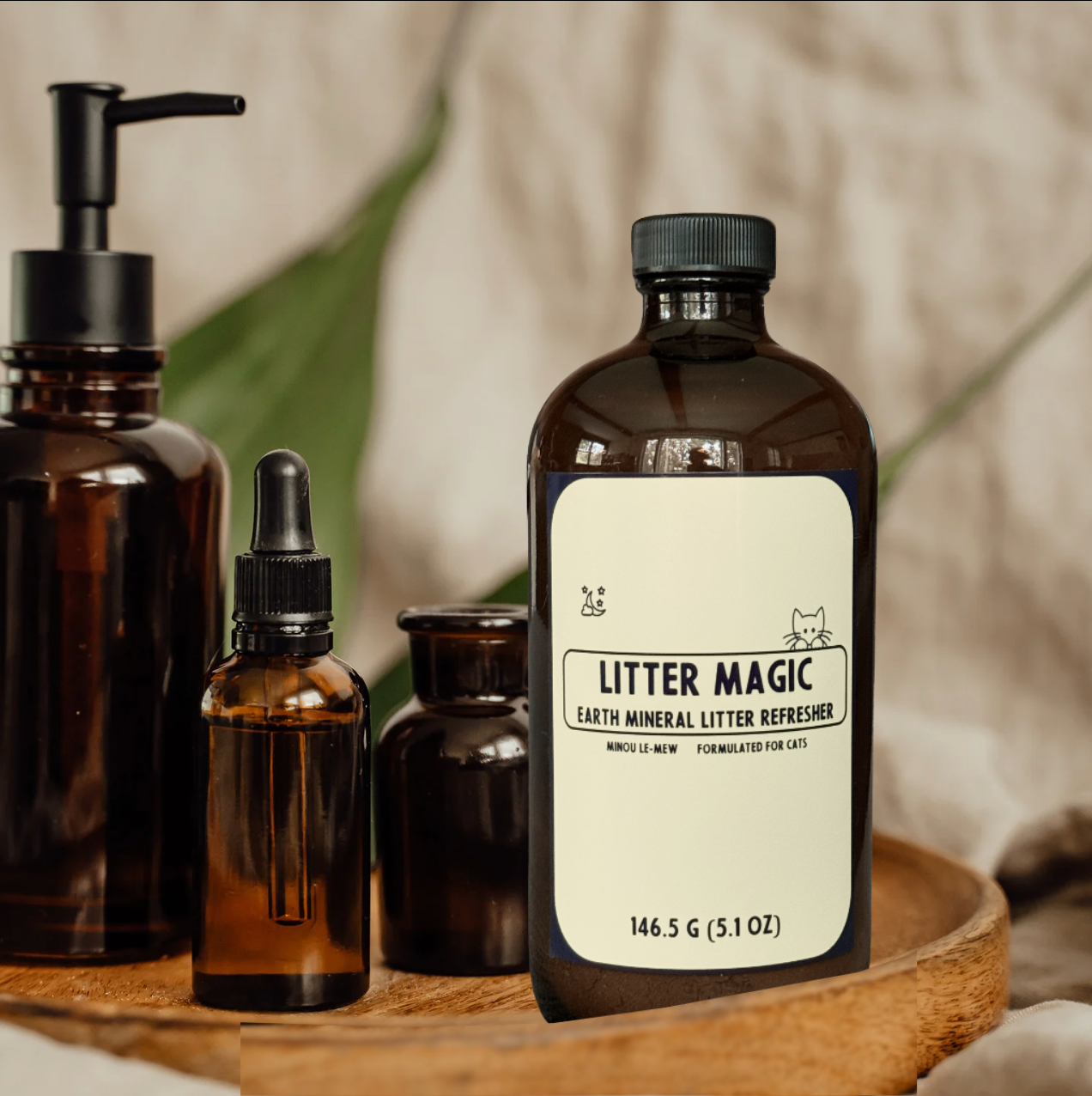 Litter Magic | Luxury Cat Litter Refreåsher with Natural Earth Minerals by Minou Le-Mew