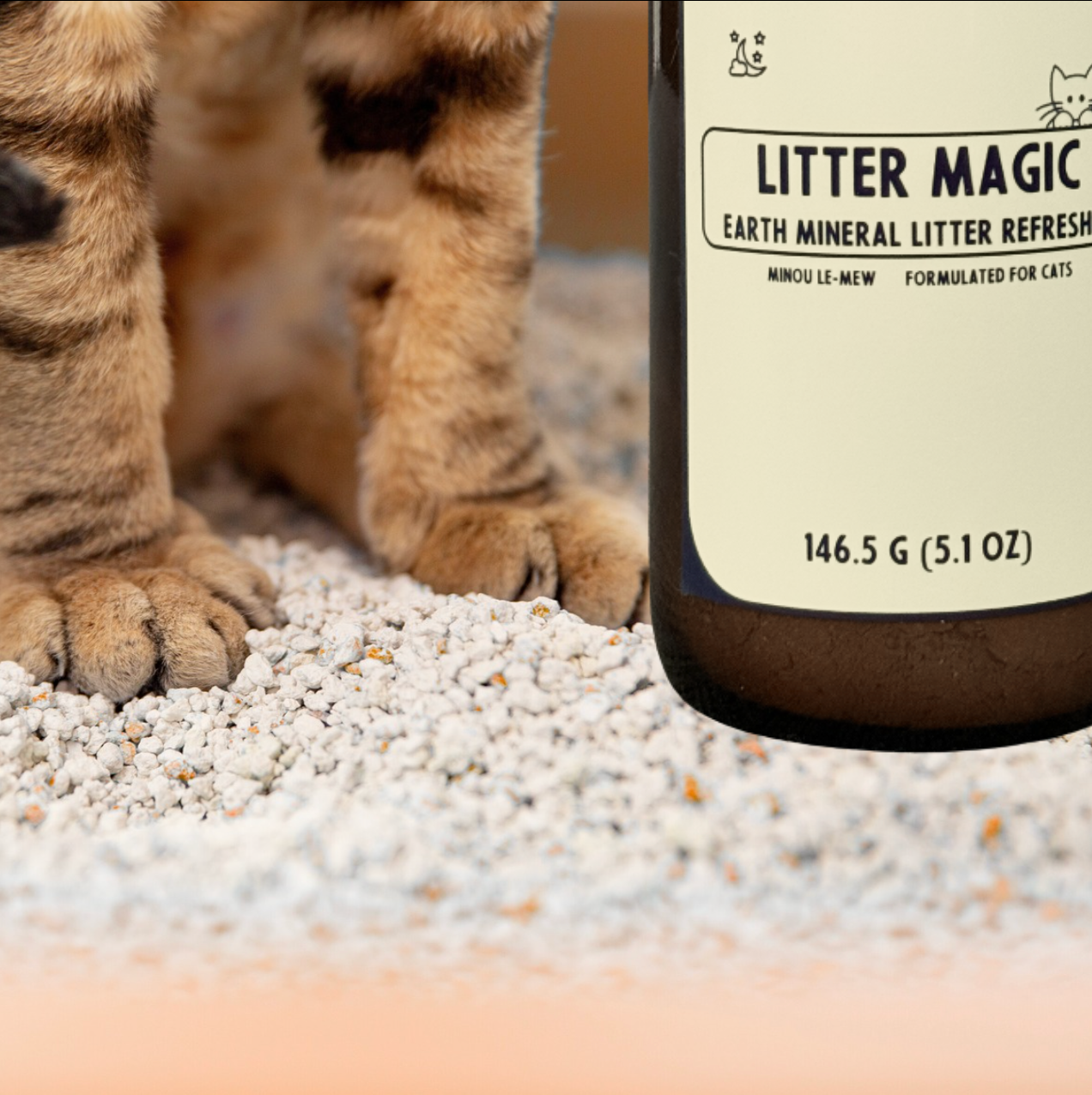 Litter Magic | Luxury Cat Litter Refreåsher with Natural Earth Minerals by Minou Le-Mew