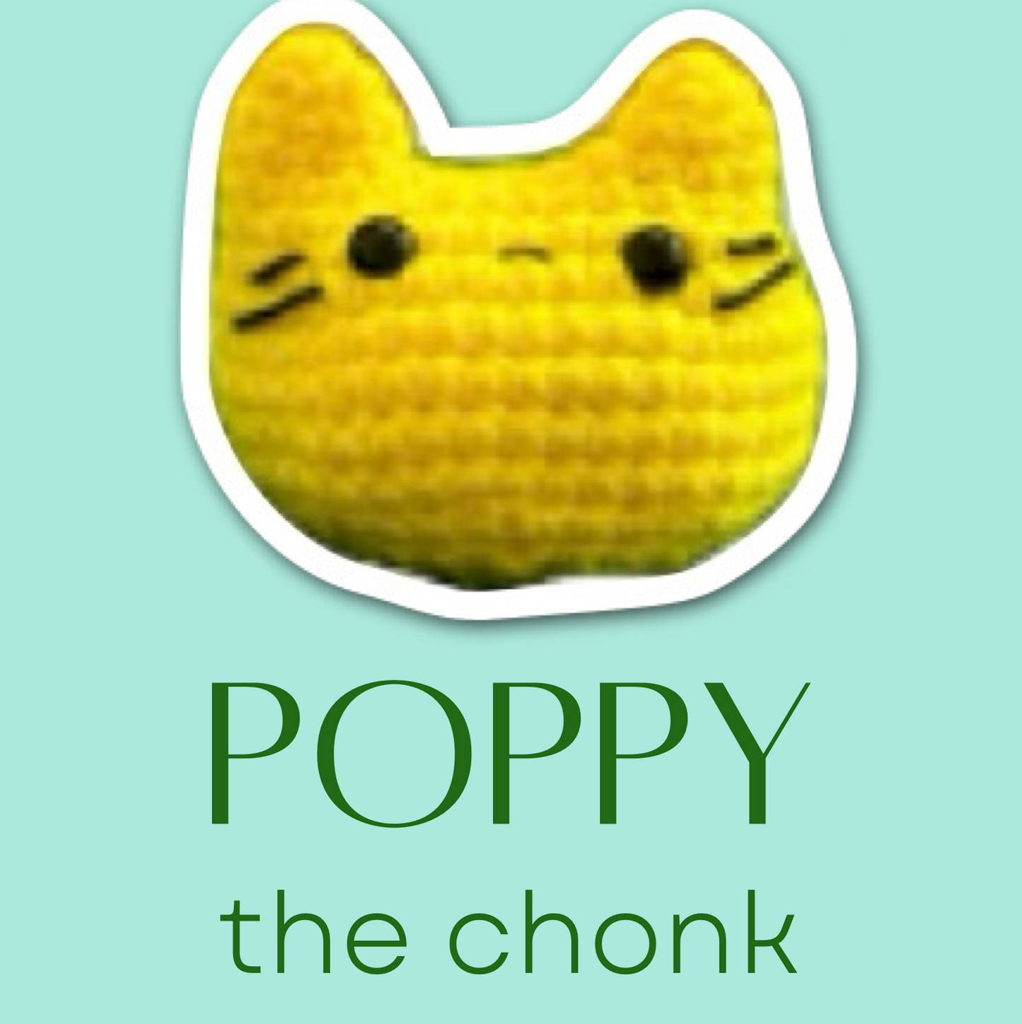 Poppy the chonk – A Weighted Cat Toy Crafted to Thud, Tumble, and Delight