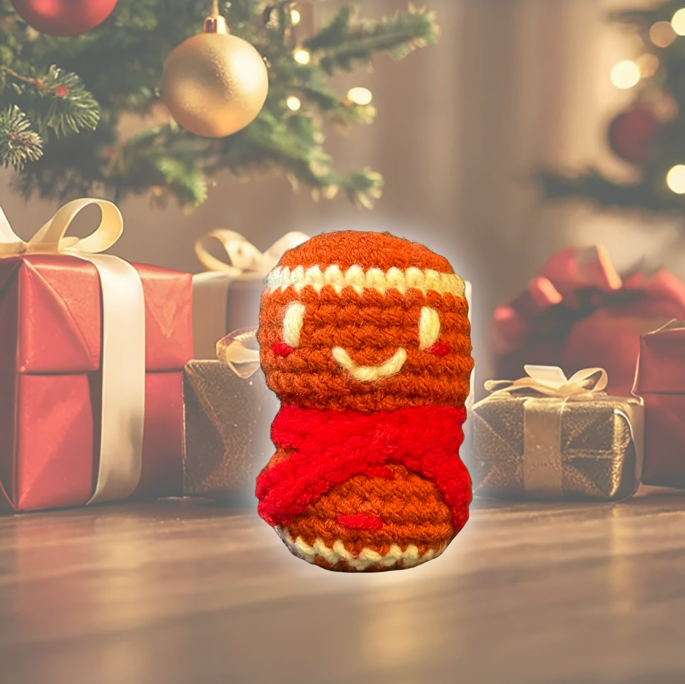 Mabel the gingerbread girl | weighted cat toy