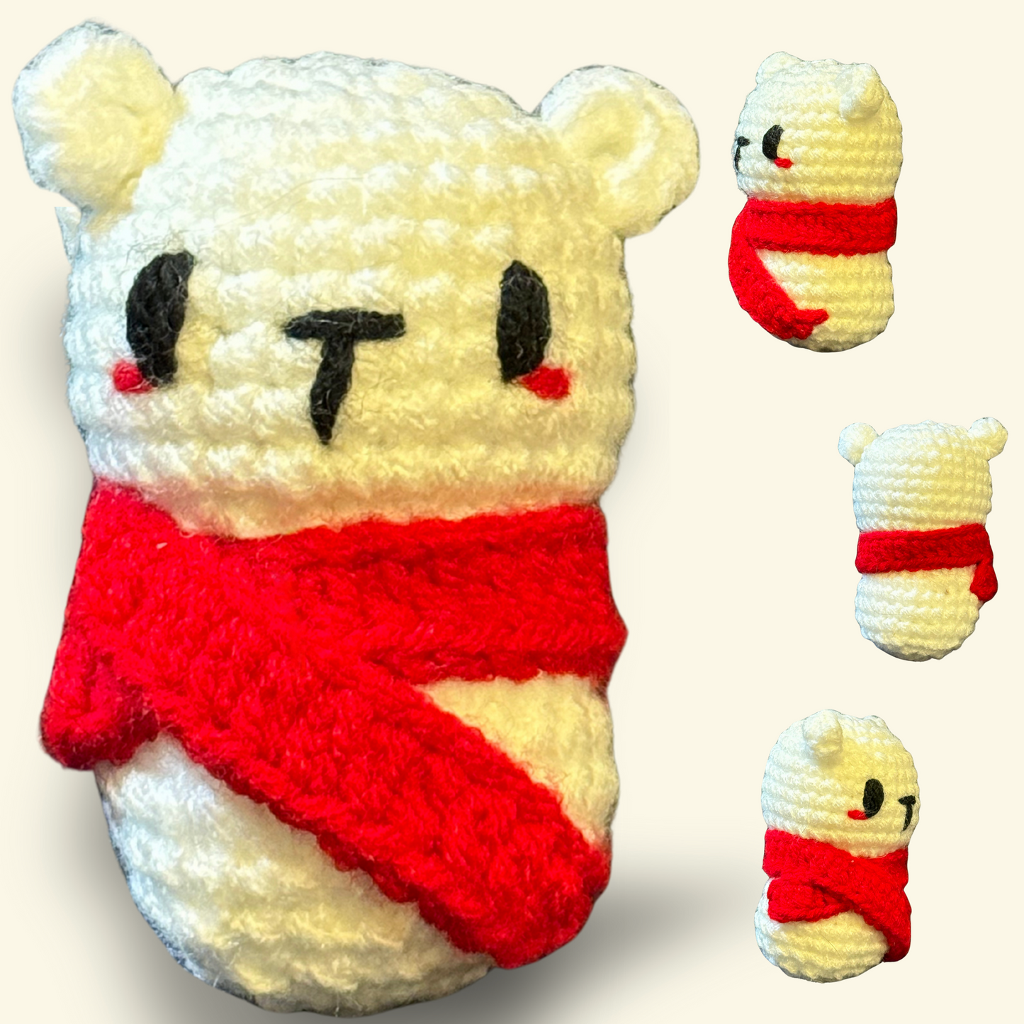 Wallace the polar bear | weighted cat toy