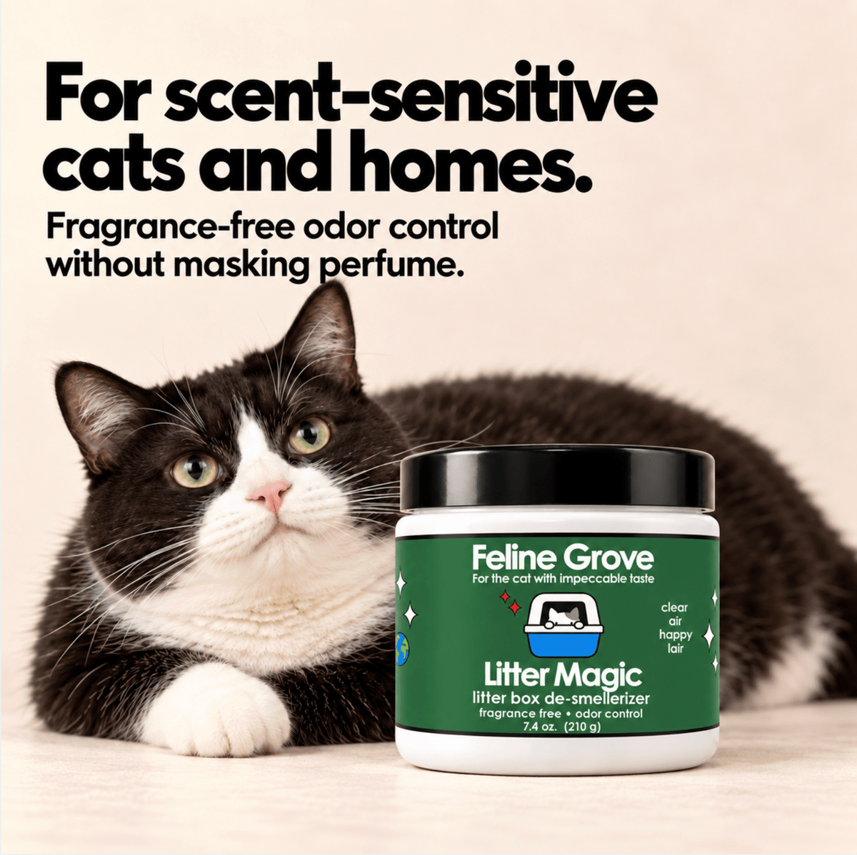 Litter Magic Cat Litter Box Odor Eliminator - Feline Grove 1