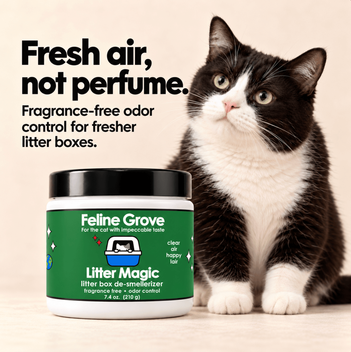 Litter Magic Cat Litter Box Odor Eliminator - Feline Grove 1