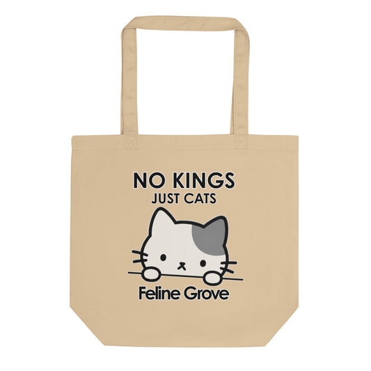 No Kings, Just Cats - Eco Tote Bag - Feline Grove 1
